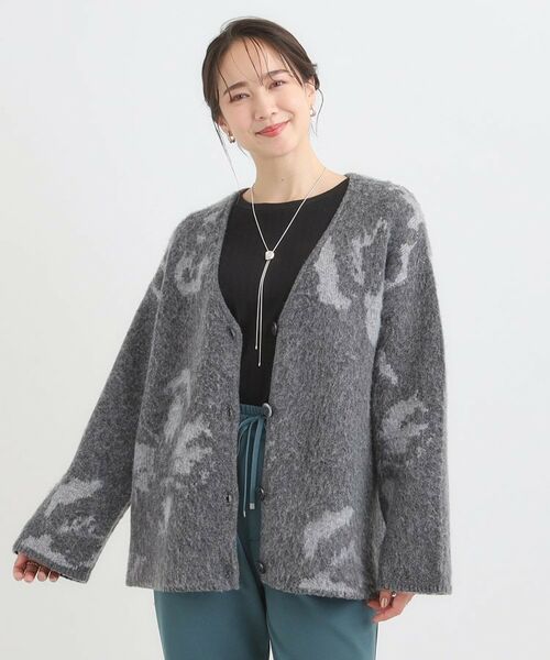 SHOO・LA・RUE / シューラルー カーディガン・ボレロ | 羽織るだけでスタイリングの主役に 起毛柄カーディガン | 詳細5