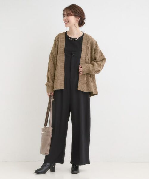 SHOO・LA・RUE / シューラルー カーディガン・ボレロ | 【洗濯機可/S-LL】大人の抜け感 ざっくり編み モールケーブルカーディガン【CIRCRIC】 | 詳細11
