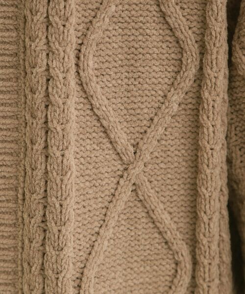 SHOO・LA・RUE / シューラルー カーディガン・ボレロ | 【洗濯機可/S-LL】大人の抜け感 ざっくり編み モールケーブルカーディガン【CIRCRIC】 | 詳細12