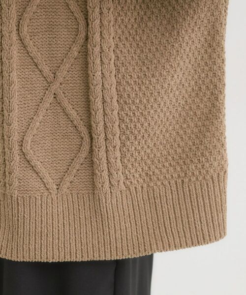 SHOO・LA・RUE / シューラルー カーディガン・ボレロ | 【洗濯機可/S-LL】大人の抜け感 ざっくり編み モールケーブルカーディガン【CIRCRIC】 | 詳細18