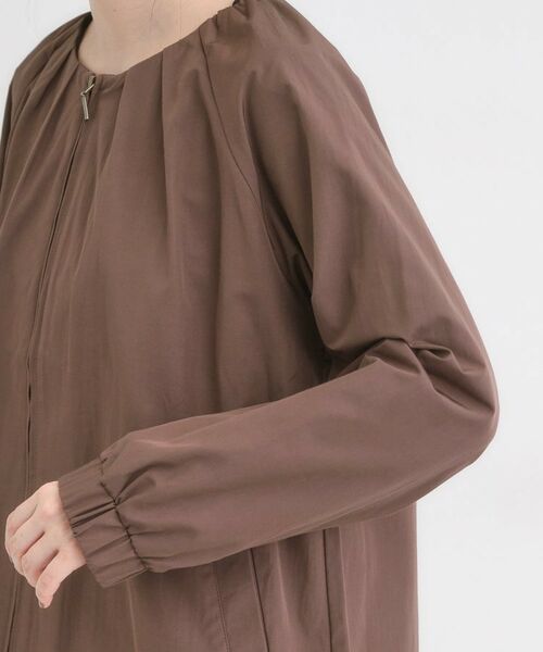 SHOO・LA・RUE / シューラルー レザーブルゾン・ジャケット | ノーカラータックデザインメモリーブルゾン | 詳細17