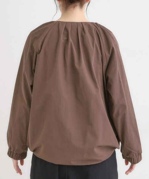 SHOO・LA・RUE / シューラルー レザーブルゾン・ジャケット | ノーカラータックデザインメモリーブルゾン | 詳細24