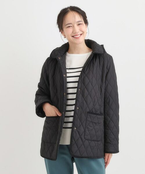 SHOO・LA・RUE / シューラルー その他アウター | 【撥水/フード取り外し可】サッと羽織れる ダイヤ柄キルトジャケット【CIRCRIC】 | 詳細1