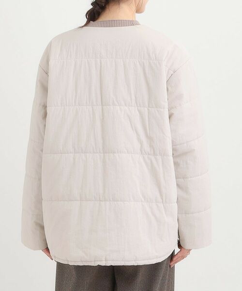 SHOO・LA・RUE / シューラルー レザーブルゾン・ジャケット | 【洗濯機可/撥水/S-LL】リバーシブル ノーカラー中綿ブルゾン | 詳細24