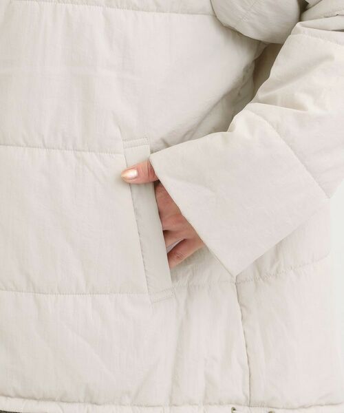 SHOO・LA・RUE / シューラルー レザーブルゾン・ジャケット | 【洗濯機可/撥水/S-LL】リバーシブル ノーカラー中綿ブルゾン | 詳細27