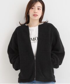 SHOO・LA・RUE / シューラルー レザーブルゾン・ジャケット | 【洗濯機可/S-LL】即サマになる ボアノーカラーブルゾン