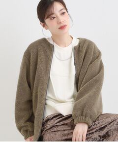 SHOO・LA・RUE / シューラルー レザーブルゾン・ジャケット | 【洗濯機可/S-LL】即サマになる ボアノーカラーブルゾン