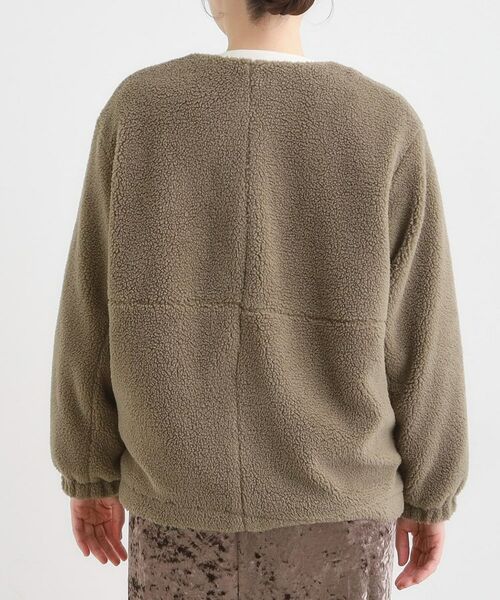 SHOO・LA・RUE / シューラルー レザーブルゾン・ジャケット | 【洗濯機可/S-LL】即サマになる ボアノーカラーブルゾン | 詳細19