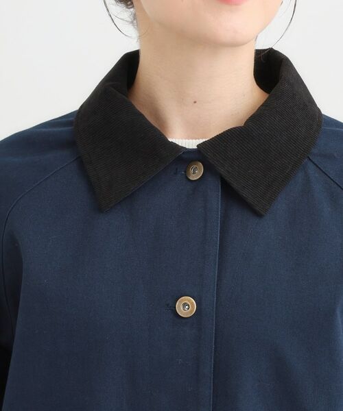 SHOO・LA・RUE / シューラルー ステンカラーコート | 【S-LL】オーバーシルエットでこなれ感 襟コール カバーオール | 詳細12