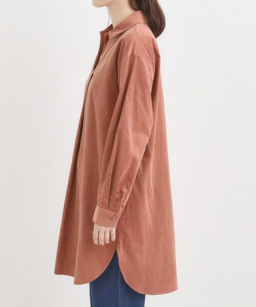 SHOO・LA・RUE / シューラルー チュニック | 【洗濯機可/S-LL】すっきり見えにこだわった コーデュロイチュニックワンピース | 詳細18