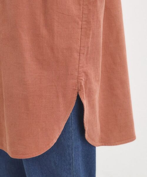 SHOO・LA・RUE / シューラルー チュニック | 【洗濯機可/S-LL】すっきり見えにこだわった コーデュロイチュニックワンピース | 詳細22