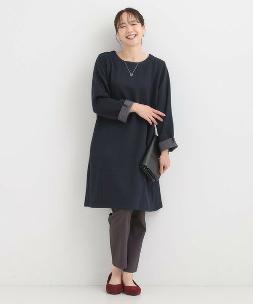 SHOO・LA・RUE / シューラルー チュニック | 身体のラインをきれいにカバー Aラインチュニックワンピース | 詳細7