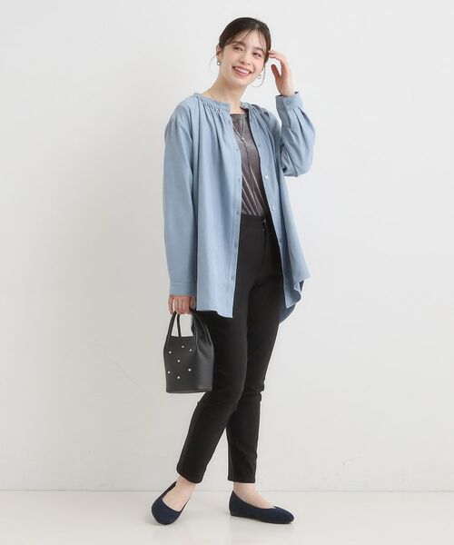 SHOO・LA・RUE / シューラルー チュニック | 【洗濯機可/S-LL】滑らかなタッチが心地よい マイクロコールチュニック | 詳細11