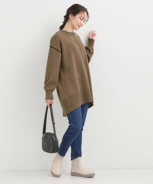 SHOO・LA・RUE / シューラルー チュニック | 【洗える/毛玉レス】チュニックニットワンピース | 詳細11