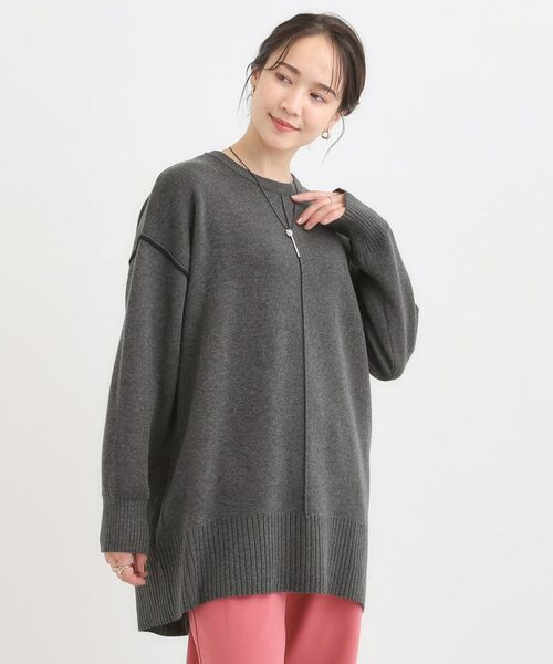 SHOO・LA・RUE / シューラルー チュニック | 【洗える/毛玉レス】チュニックニットワンピース | 詳細2