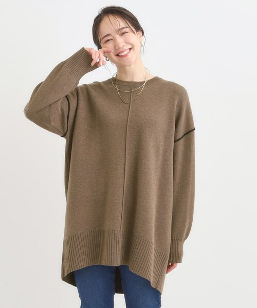 SHOO・LA・RUE / シューラルー チュニック | 【洗える/毛玉レス】チュニックニットワンピース | 詳細9