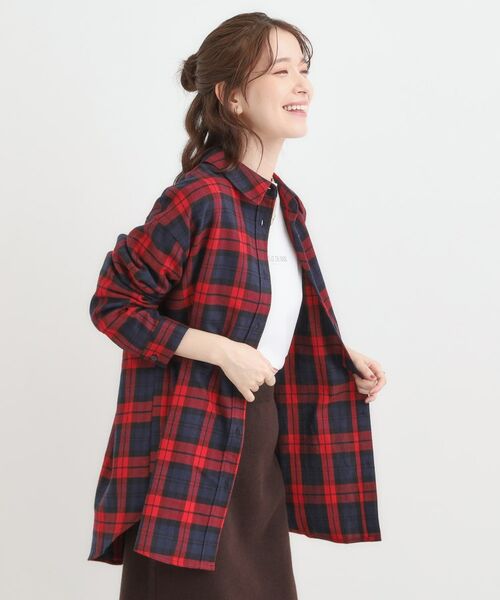 SHOO・LA・RUE / シューラルー シャツ・ブラウス | 【S-LL】柔らかさが癖になる 起毛コットン オーバーサイズシャツ | 詳細10