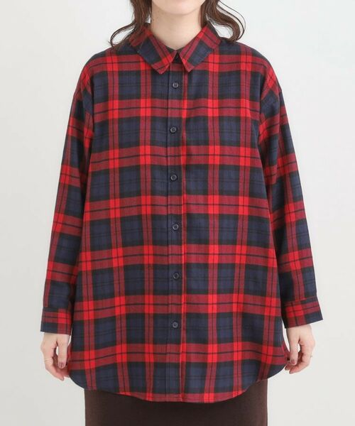 SHOO・LA・RUE / シューラルー シャツ・ブラウス | 【S-LL】柔らかさが癖になる 起毛コットン オーバーサイズシャツ | 詳細13