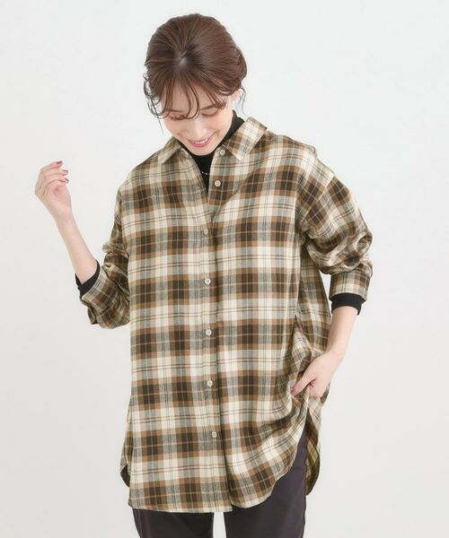 SHOO・LA・RUE / シューラルー シャツ・ブラウス | 【S-LL】柔らかさが癖になる 起毛コットン オーバーサイズシャツ | 詳細5