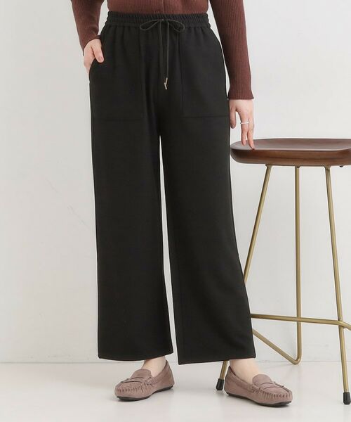 SHOO・LA・RUE / シューラルー パンツ | あったか裏起毛ベイカーパンツ(ブラック(019))