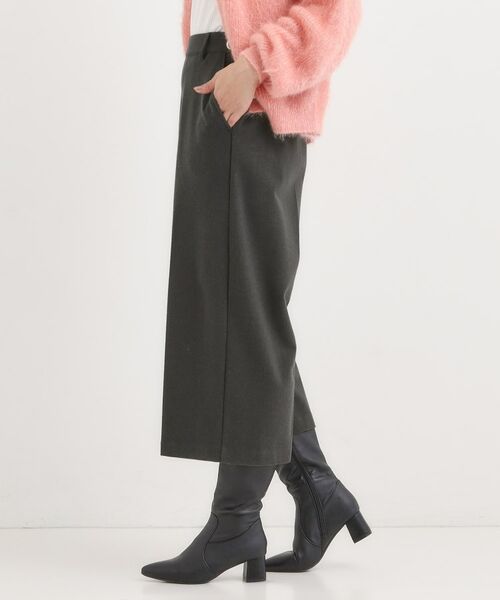 SHOO・LA・RUE / シューラルー ショート・ハーフ・半端丈パンツ | 【洗濯機可/S-LL】きちんと見えする あったか裏起毛ガウチョパンツ | 詳細1