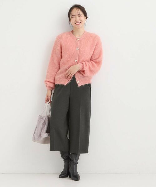 SHOO・LA・RUE / シューラルー ショート・ハーフ・半端丈パンツ | 【洗濯機可/S-LL】きちんと見えする あったか裏起毛ガウチョパンツ | 詳細2