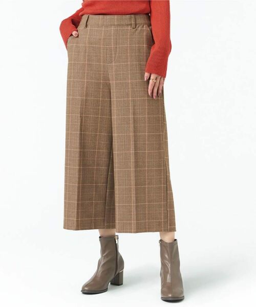 SHOO・LA・RUE / シューラルー ショート・ハーフ・半端丈パンツ | 【洗濯機可/S-LL】きちんと見えする あったか裏起毛ガウチョパンツ | 詳細20