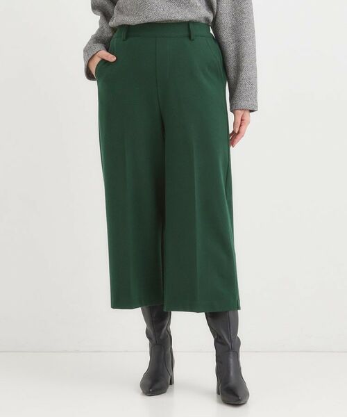 SHOO・LA・RUE / シューラルー ショート・ハーフ・半端丈パンツ | 【洗濯機可/S-LL】きちんと見えする あったか裏起毛ガウチョパンツ | 詳細4