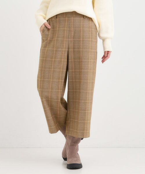 SHOO・LA・RUE / シューラルー ショート・ハーフ・半端丈パンツ | 【洗濯機可/S-LL】きちんと見えする あったか裏起毛ガウチョパンツ | 詳細8