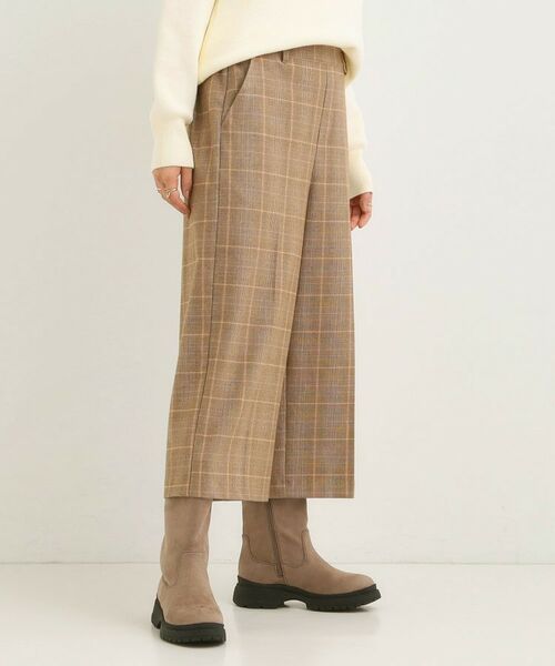 SHOO・LA・RUE / シューラルー ショート・ハーフ・半端丈パンツ | 【洗濯機可/S-LL】きちんと見えする あったか裏起毛ガウチョパンツ | 詳細9