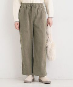 SHOO・LA・RUE / シューラルー パンツ | 【S-LL/洗濯機可/裏起毛】あったかコーデュロイ ワイドパンツ