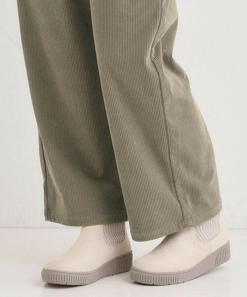 SHOO・LA・RUE / シューラルー パンツ | 【S-LL/洗濯機可/裏起毛】あったかコーデュロイ ワイドパンツ | 詳細19