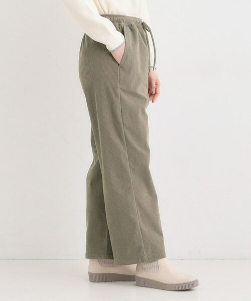 SHOO・LA・RUE / シューラルー パンツ | 【S-LL/洗濯機可/裏起毛】あったかコーデュロイ ワイドパンツ | 詳細2