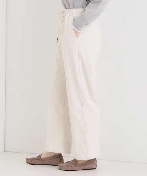 SHOO・LA・RUE / シューラルー パンツ | 【S-LL/洗濯機可/裏起毛】あったかコーデュロイ ワイドパンツ | 詳細6