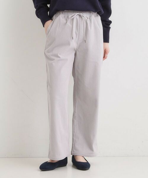 SHOO・LA・RUE / シューラルー パンツ | 【S-LL/洗濯機可/裏起毛】あったかコーデュロイ ワイドパンツ | 詳細9