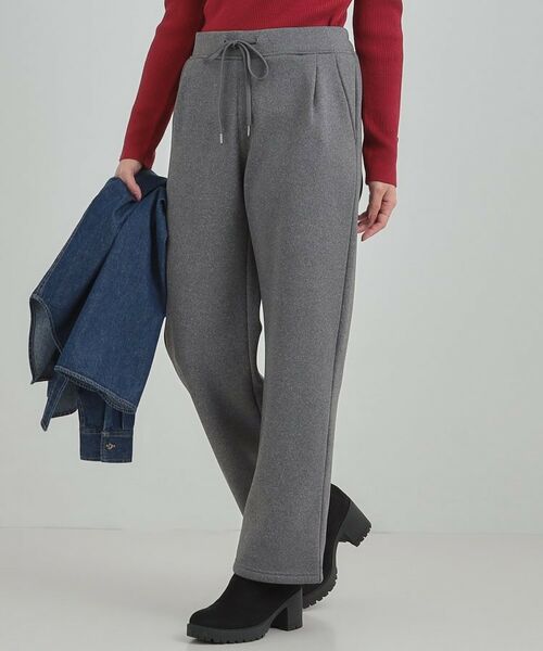 SHOO・LA・RUE / シューラルー パンツ | 暖もちカーブパンツ(チャコールグレー(014))