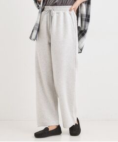 SHOO・LA・RUE / シューラルー パンツ | ダブルフェイス 裾ドロスト スウェットパンツ