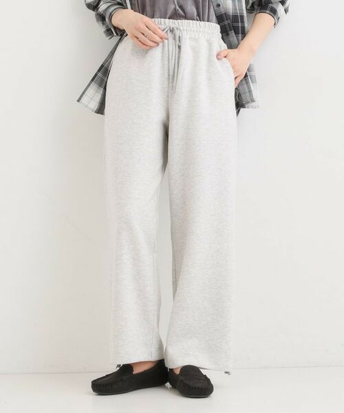 SHOO・LA・RUE / シューラルー パンツ | ダブルフェイス 裾ドロスト スウェットパンツ | 詳細1