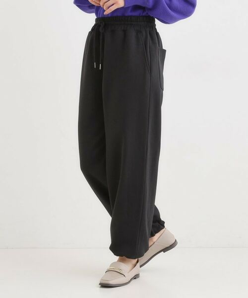 SHOO・LA・RUE / シューラルー パンツ | ダブルフェイス 裾ドロスト スウェットパンツ | 詳細11