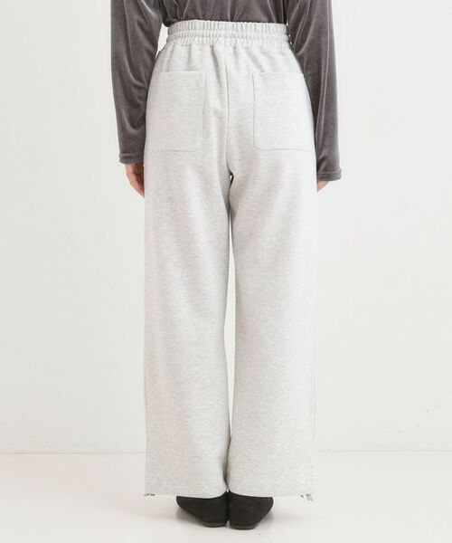 SHOO・LA・RUE / シューラルー パンツ | ダブルフェイス 裾ドロスト スウェットパンツ | 詳細17