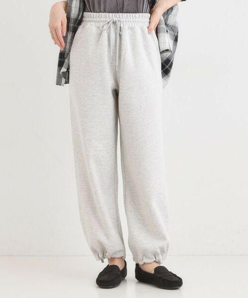 SHOO・LA・RUE / シューラルー パンツ | ダブルフェイス 裾ドロスト スウェットパンツ | 詳細3