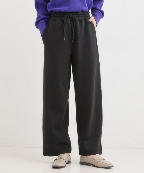 SHOO・LA・RUE / シューラルー パンツ | ダブルフェイス 裾ドロスト スウェットパンツ | 詳細8