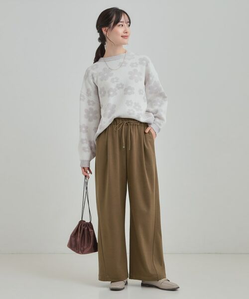 SHOO・LA・RUE / シューラルー パンツ | 【あったか】ワイドイージーパンツ | 詳細11