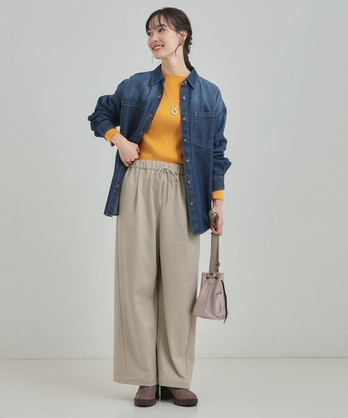 SHOO・LA・RUE / シューラルー パンツ | 【あったか】ワイドイージーパンツ | 詳細3