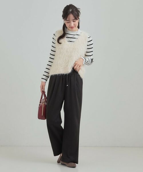 SHOO・LA・RUE / シューラルー パンツ | 【あったか】ワイドイージーパンツ | 詳細7