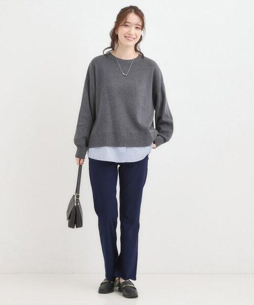 SHOO・LA・RUE / シューラルー パンツ | 【S-LL】優しくフィット ハイパーストレートパンツ | 詳細11