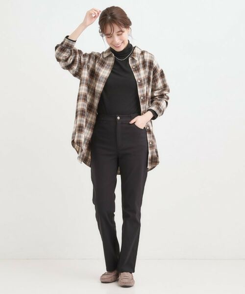 SHOO・LA・RUE / シューラルー パンツ | 【S-LL】優しくフィット ハイパーストレートパンツ | 詳細3