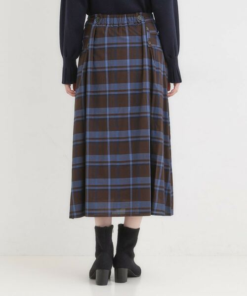 SHOO・LA・RUE / シューラルー ロング・マキシ丈スカート | 【S-LL／2WAY】取り外しのできる シャツ腰巻パーツつきチェック柄スカート | 詳細17