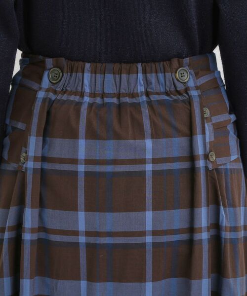 SHOO・LA・RUE / シューラルー ロング・マキシ丈スカート | 【S-LL／2WAY】取り外しのできる シャツ腰巻パーツつきチェック柄スカート | 詳細19