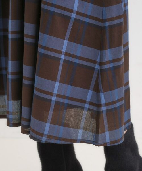 SHOO・LA・RUE / シューラルー ロング・マキシ丈スカート | 【S-LL／2WAY】取り外しのできる シャツ腰巻パーツつきチェック柄スカート | 詳細20